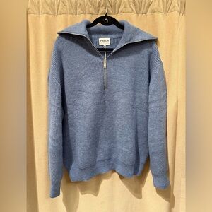 Oversized Quarter Zip Sweater